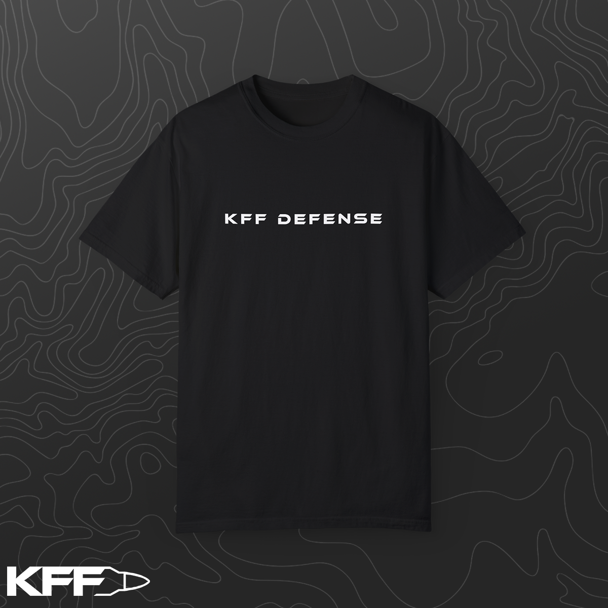 KFF Defense PlainText T-Shirt Black