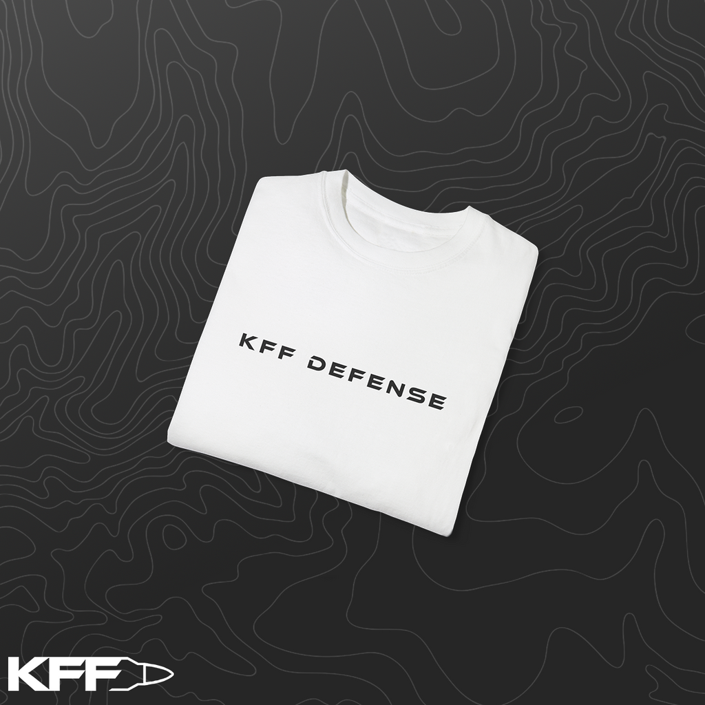 KFF Defense PlainText White T-Shirt