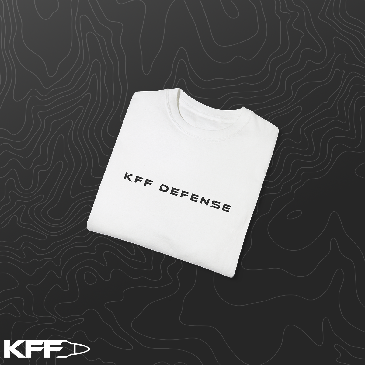 KFF Defense PlainText White T-Shirt