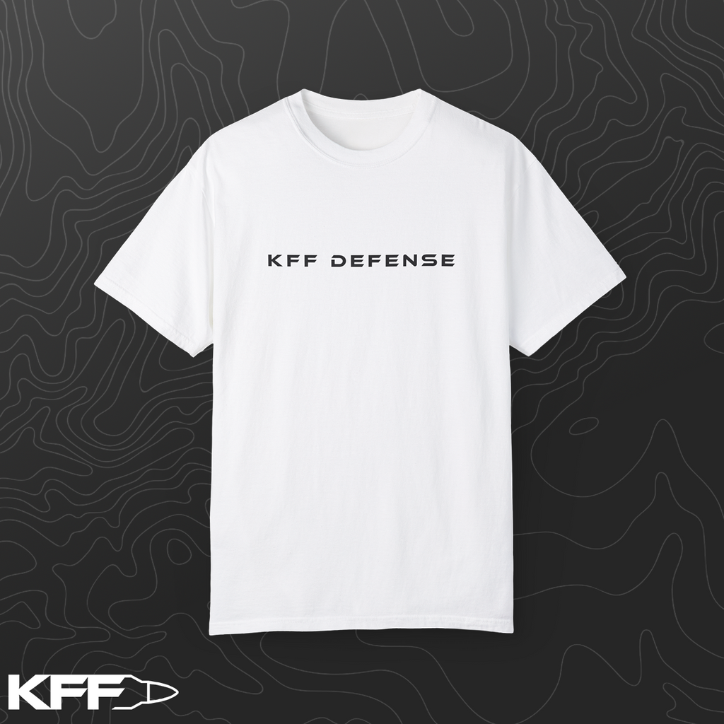 KFF Defense PlainText White T-Shirt
