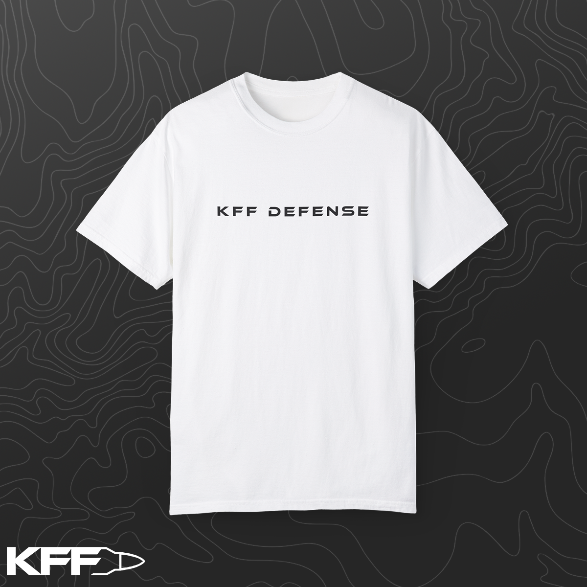 KFF Defense PlainText White T-Shirt